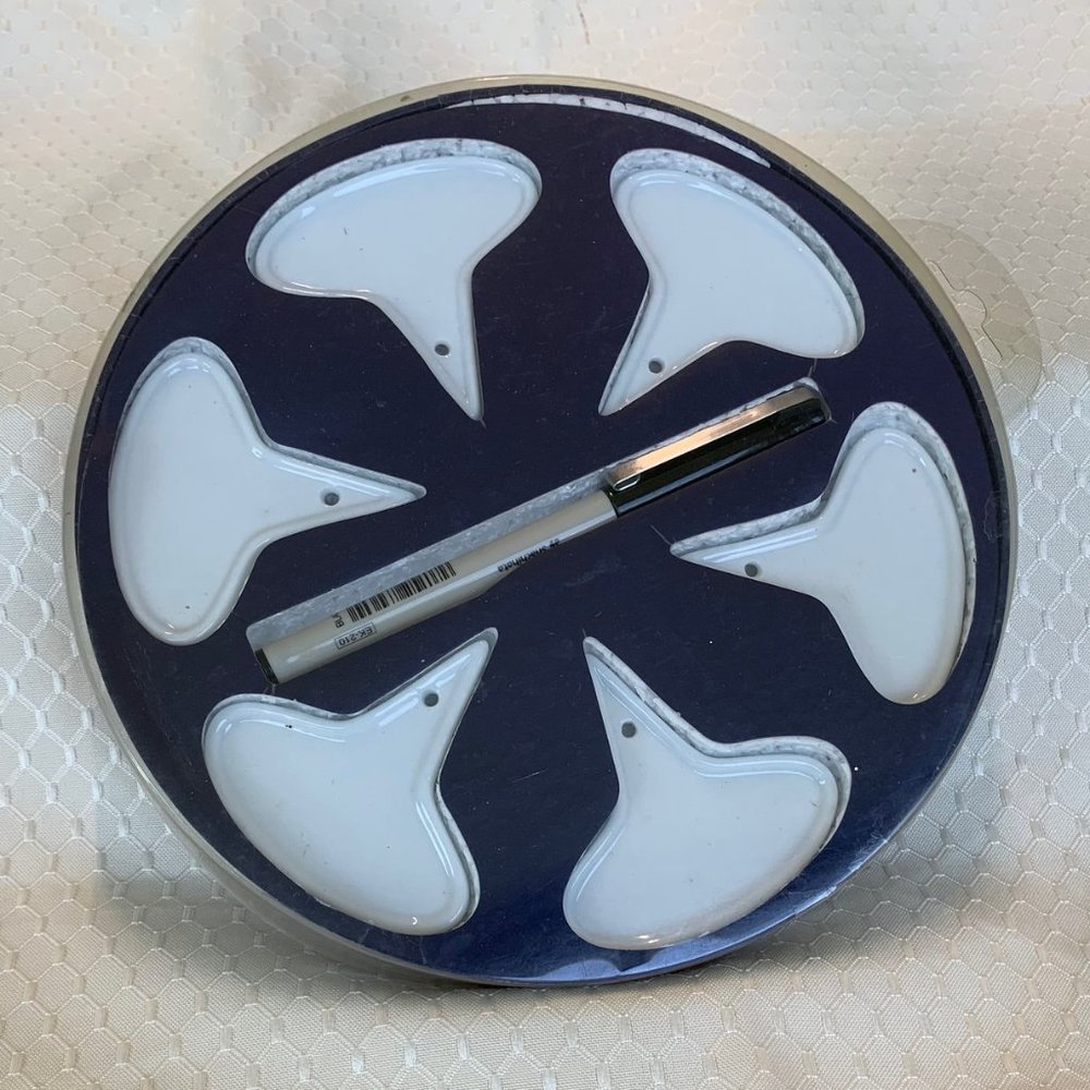 BIA Cordon Bleu Indigo set of 6 cheese markers and pen